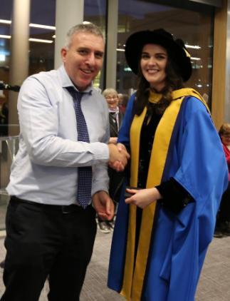 Claire O'Dwyer with Gary